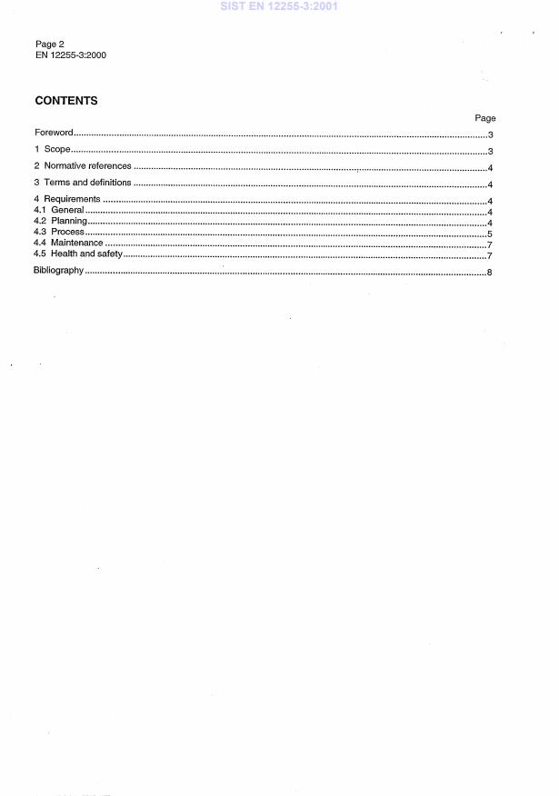EN 12255-3:2000 EN 12255-3:2001 - Page 4 preview