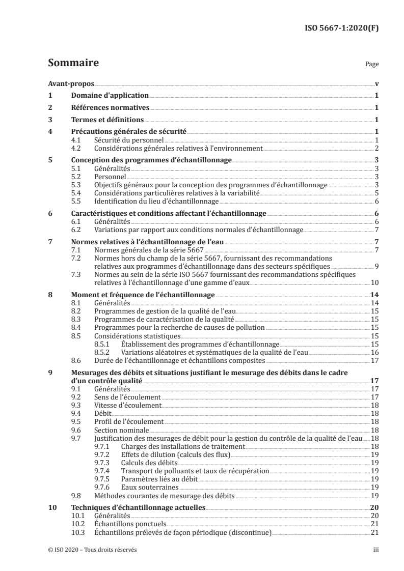 ISO 5667-1:2020 - Qualité de l'eau — Échantillonnage — Partie 1: Recommandations relatives à la conception des programmes et des techniques d’échantillonnage
Released:12/23/2020