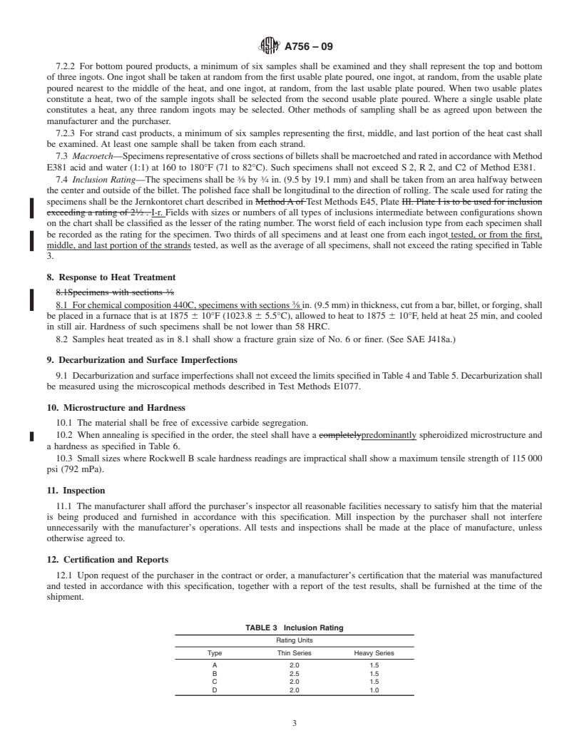 REDLINE ASTM A756-09 - Standard Specification for Stainless Anti-Friction Bearing Steel