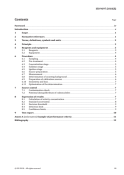 ISO 9697:2018 - Water quality — Gross beta activity — Test method using thick source
Released:2. 11. 2018 - Page 3 preview