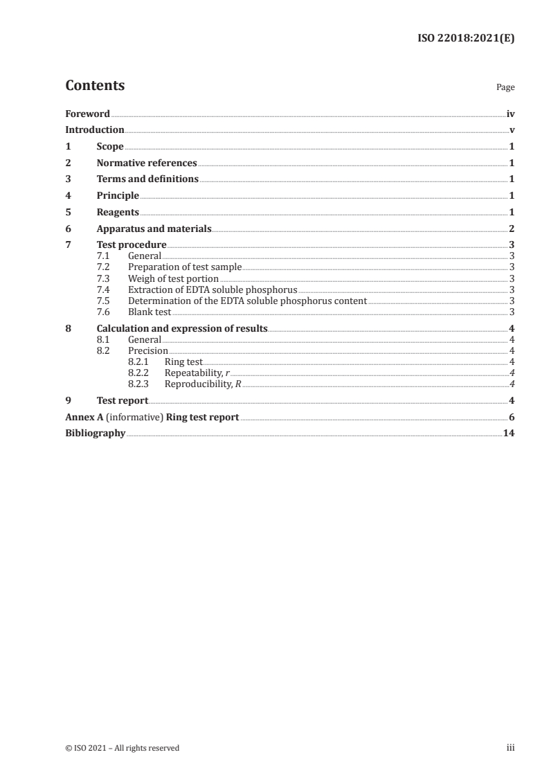 ISO 22018:2021 - Fertilizers, soil conditioners and beneficial substances — Determination of EDTA soluble phosphorus content in inorganic fertilizers
Released:7/7/2021