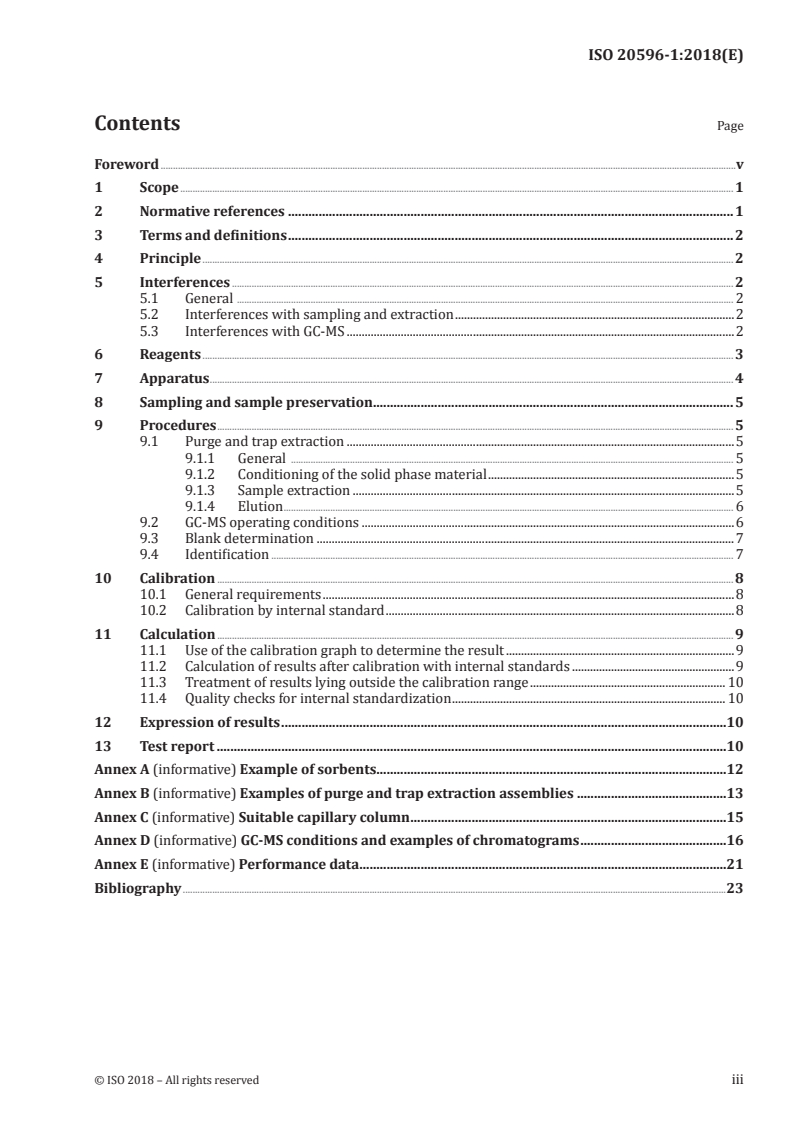 ISO 20596-1:2018 - Water quality — Determination of cyclic volatile methylsiloxanes in water — Part 1: Method using purge and trap with gas chromatography-mass spectrometry (GC-MS)
Released:6/12/2018