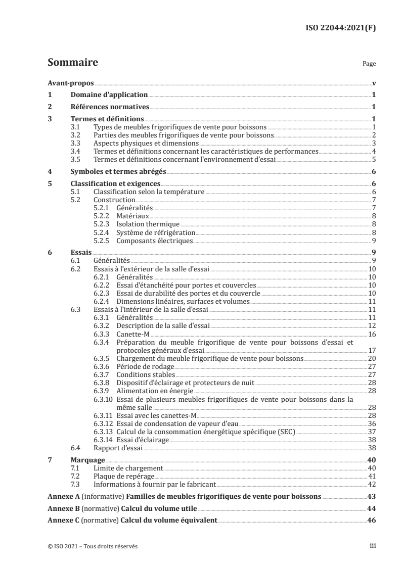 ISO 22044:2021 - Meubles frigorifiques de vente pour boissons — Classification, exigences et conditions d'essai
Released:12/20/2021