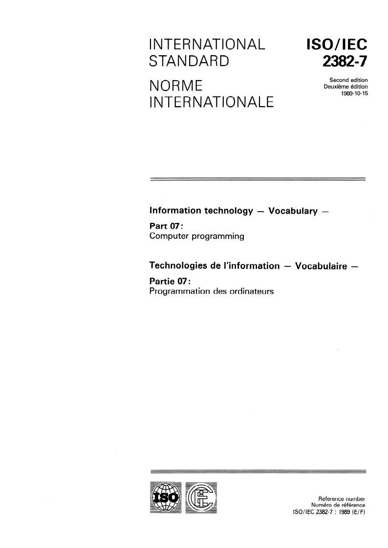 ISO/IEC 2382-7:1989