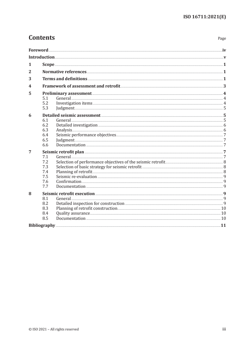 ISO 16711:2021 - Requirements for seismic assessment and retrofit of concrete structures
Released:3/4/2021