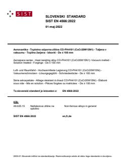 SIST EN 4566:2022 - Page 1 preview