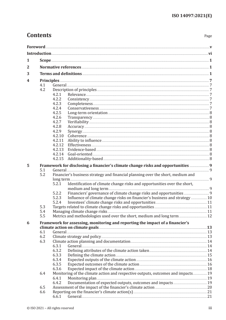 ISO 14097:2021 - Greenhouse gas management and related activities — Framework including principles and requirements for assessing and reporting investments and financing activities related to climate change
Released:5/4/2021