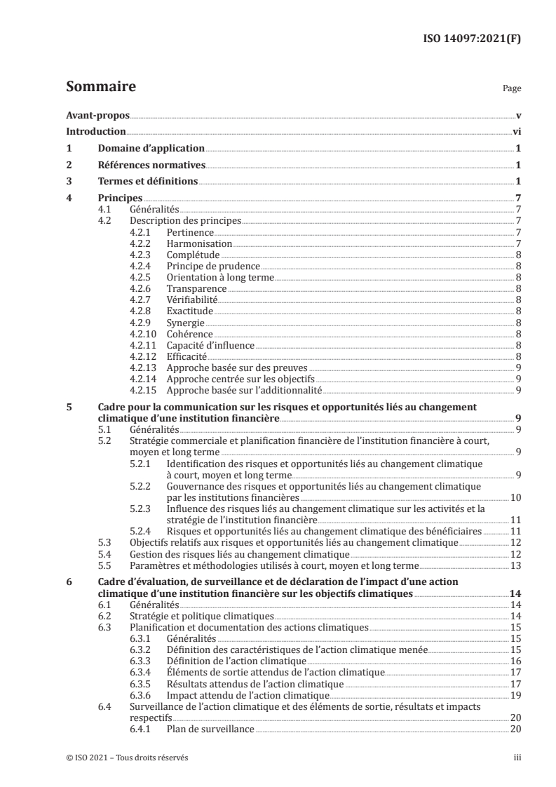 ISO 14097:2021 - Gestion des gaz à effet de serre et activités associées — Cadre comprenant les principes et les exigences pour l’évaluation et la déclaration des investissements et des activités de financement au regard du changement climatique
Released:5/4/2021