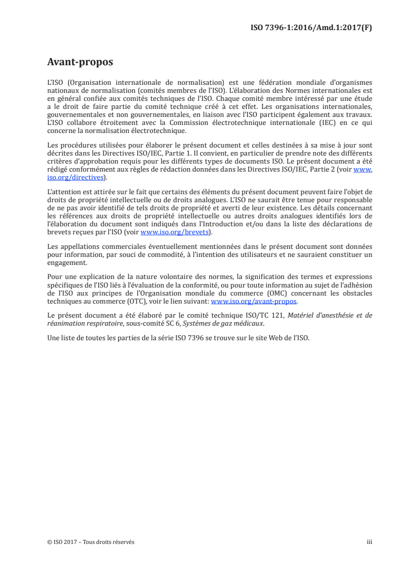 ISO 7396-1:2016/Amd 1:2017 - Systèmes de distribution de gaz médicaux — Partie 1: Systèmes de distribution de gaz médicaux comprimés et de vide — Amendement 1
Released:12/14/2017