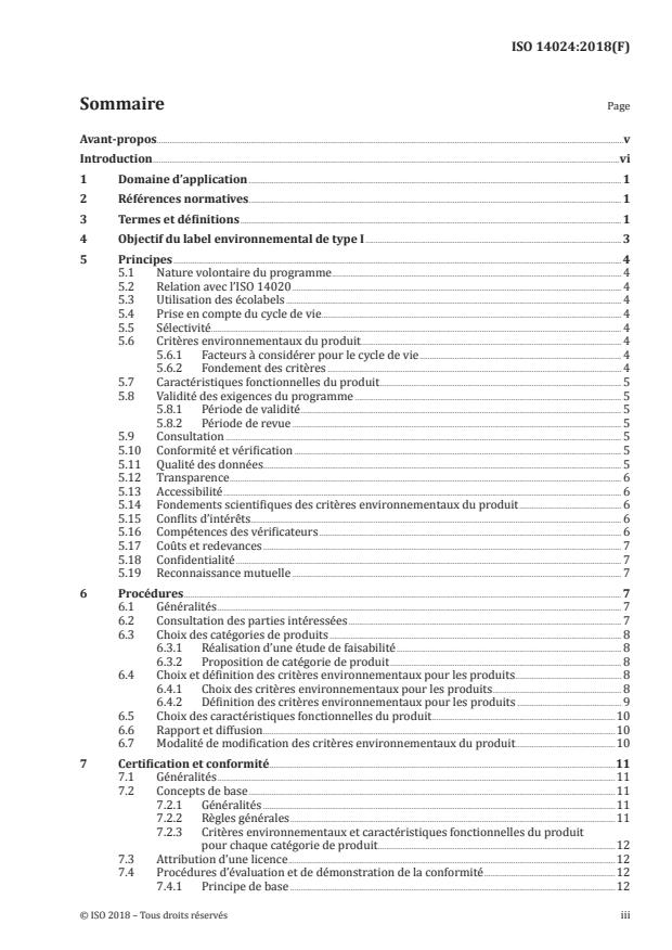 ISO 14024:2018 - Labels et déclarations environnementaux -- Délivrance du label environnemental de type I -- Principes et procédures