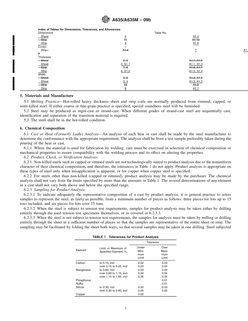 REDLINE ASTM A635/A635M-09b - Standard Specification for  Steel, Sheet and Strip, Heavy-Thickness Coils, Hot-Rolled, Alloy, Carbon, Structural, High-Strength Low-Alloy, and High-Strength Low-Alloy with Improved Formability, General Requirements for