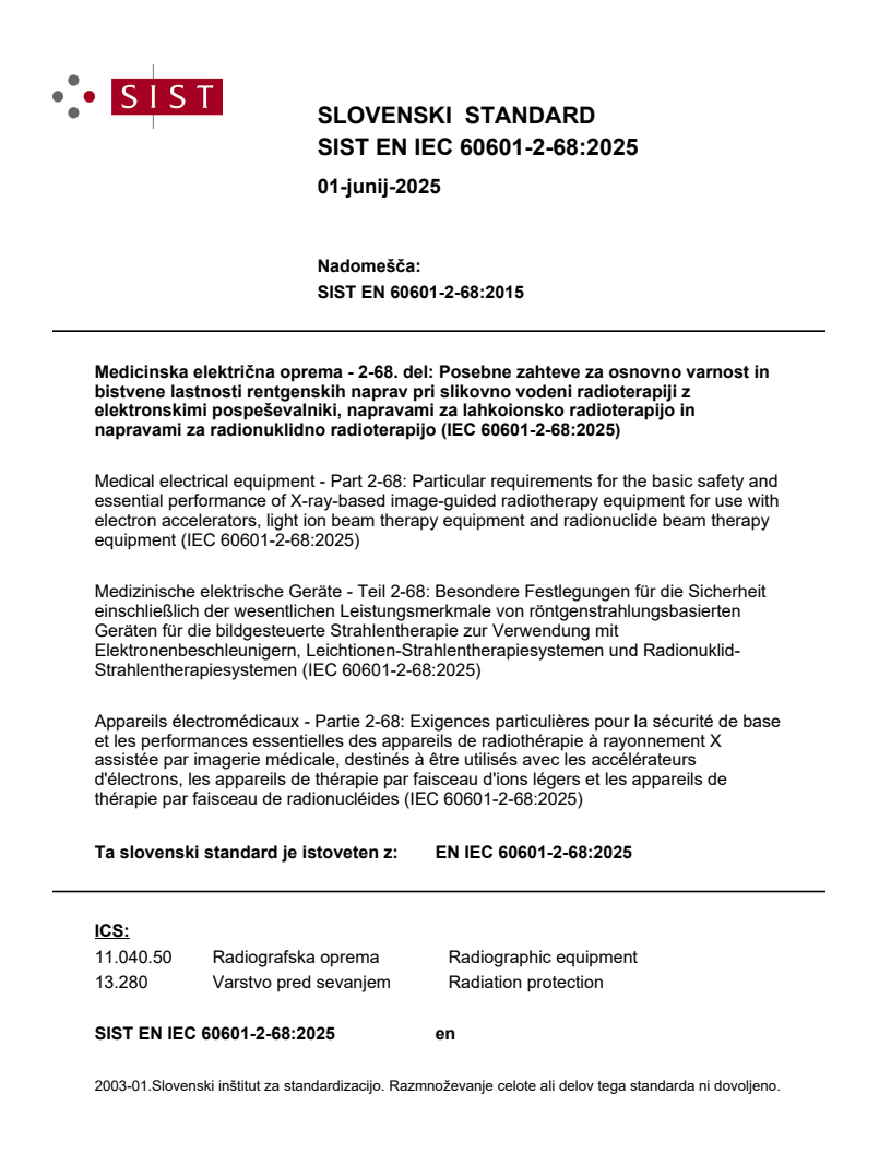 EN IEC 60601-2-68:2025