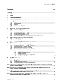 ISO 3166-1:2020 ISO 3166-1:2020 - Codes for the representation of names of countries and their subdivisions — Part 1: Country code
Released:8/25/2020 - Page 3 preview