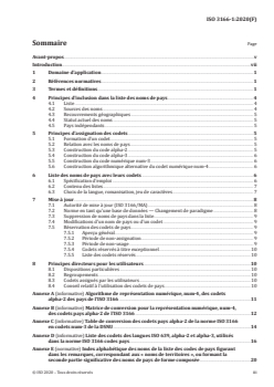 ISO 3166-1:2020 ISO 3166-1:2020 - Codes pour la représentation des noms de pays et de leurs subdivisions — Partie 1: Codes de pays
Released:8/25/2020 - Page 3 preview