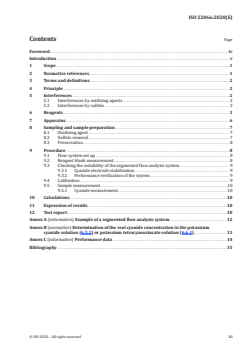 ISO 22066:2020 - Water quality — Determination of total cyanide — Method using segmented flow injection, in-line ultraviolet digestion analysis by gas diffusion and amperometric detection
Released:9/25/2020 - Page 3 preview