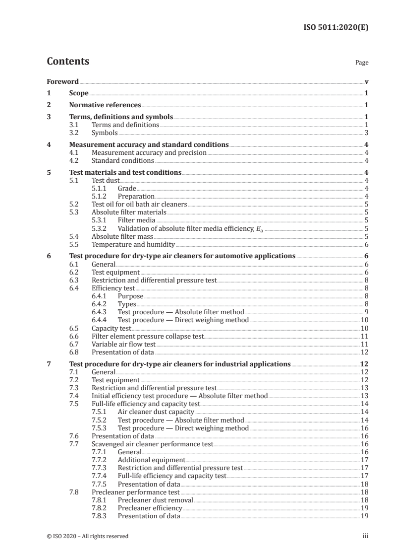 ISO 5011:2020 ISO 5011:2020 - Inlet air cleaning equipment for internal combustion engines and compressors — Performance testing
Released:9/11/2020