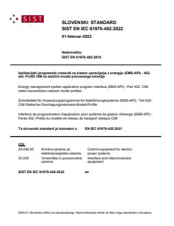 EN IEC 61970-452:2021 EN IEC 61970-452:2022 - BARVE - Page 1 preview