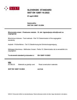 EN 12697-15:2022 EN 12697-15:2022 - Page 1 preview