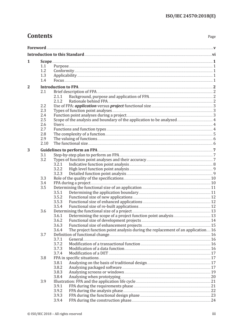 ISO/IEC 24570:2018 - Software engineering — NESMA functional size measurement method — Definitions and counting guidelines for the application of function point analysis
Released:1/25/2018