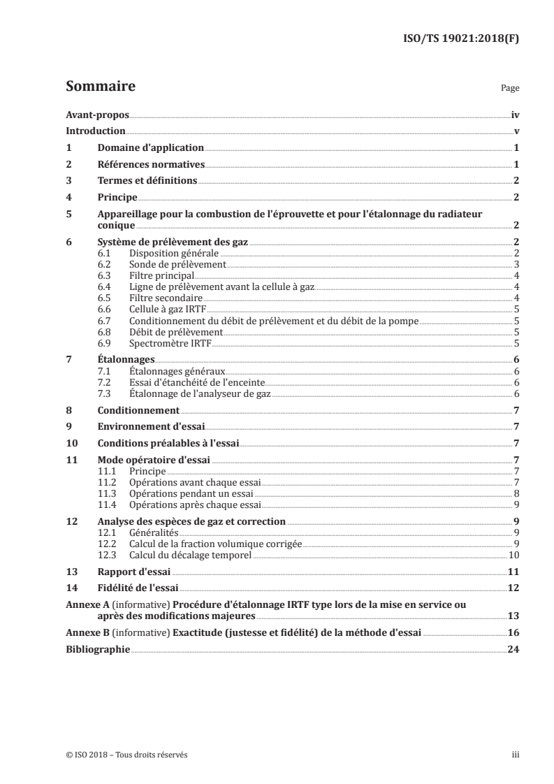 ISO/TS 19021:2018 - Méthode pour déterminer les concentrations des gaz émis lors de l’essai ISO 5659-2 par spectroscopie infrarouge à transformée de Fourier
Released:11/22/2018