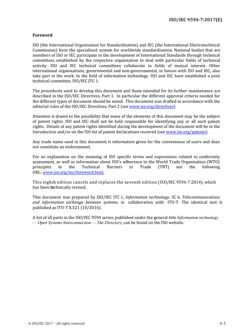 ISO/IEC 9594-7:2017 - Information technology — Open Systems Interconnection — The Directory — Part 7: Selected object classes
Released:5/5/2017