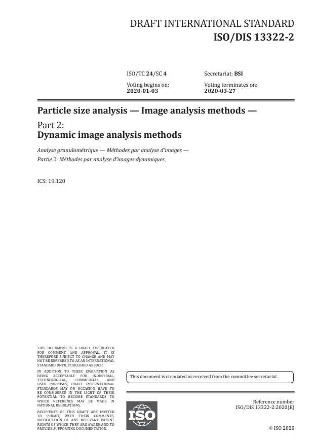 ISO/DIS 13322-2