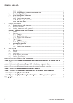ISO 13322-2:2021 - Particle size analysis — Image analysis methods — Part 2: Dynamic image analysis methods
Released:12/17/2021 - Page 4 preview