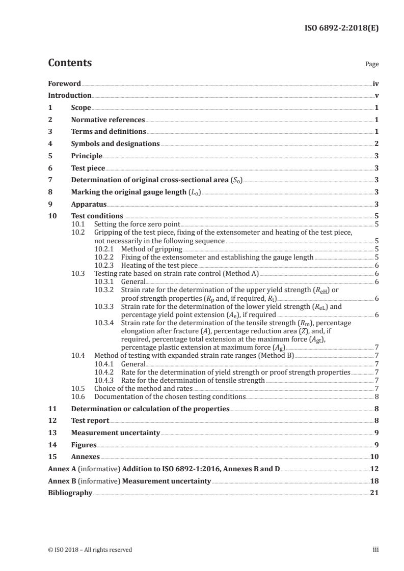 ISO 6892-2:2018 ISO 6892-2:2018 - Metallic materials — Tensile testing — Part 2: Method of test at elevated temperature
Released:4/4/2018