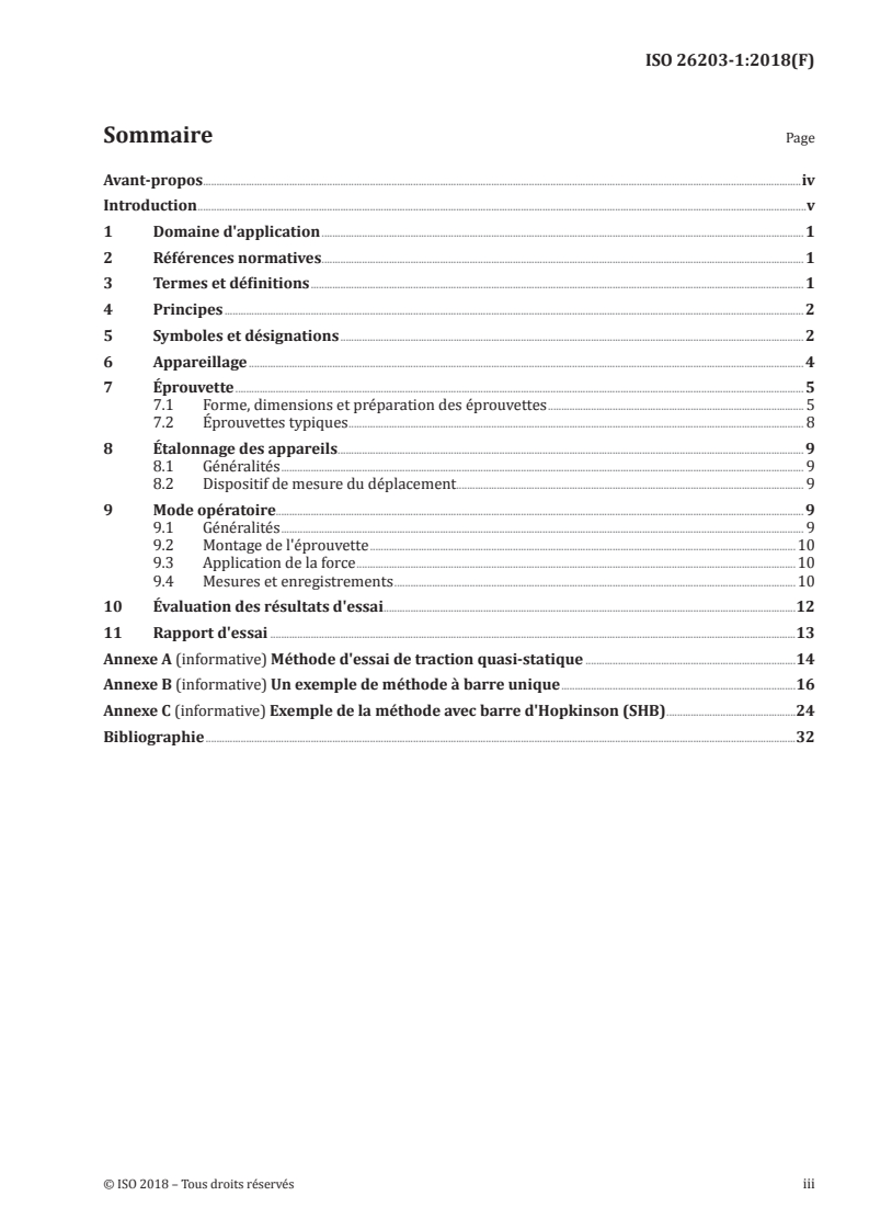 ISO 26203-1:2018 ISO 26203-1:2018 - Matériaux métalliques — Essai de traction à vitesses de déformation élevées — Partie 1: Systèmes de type à barre élastique
Released:1/30/2018