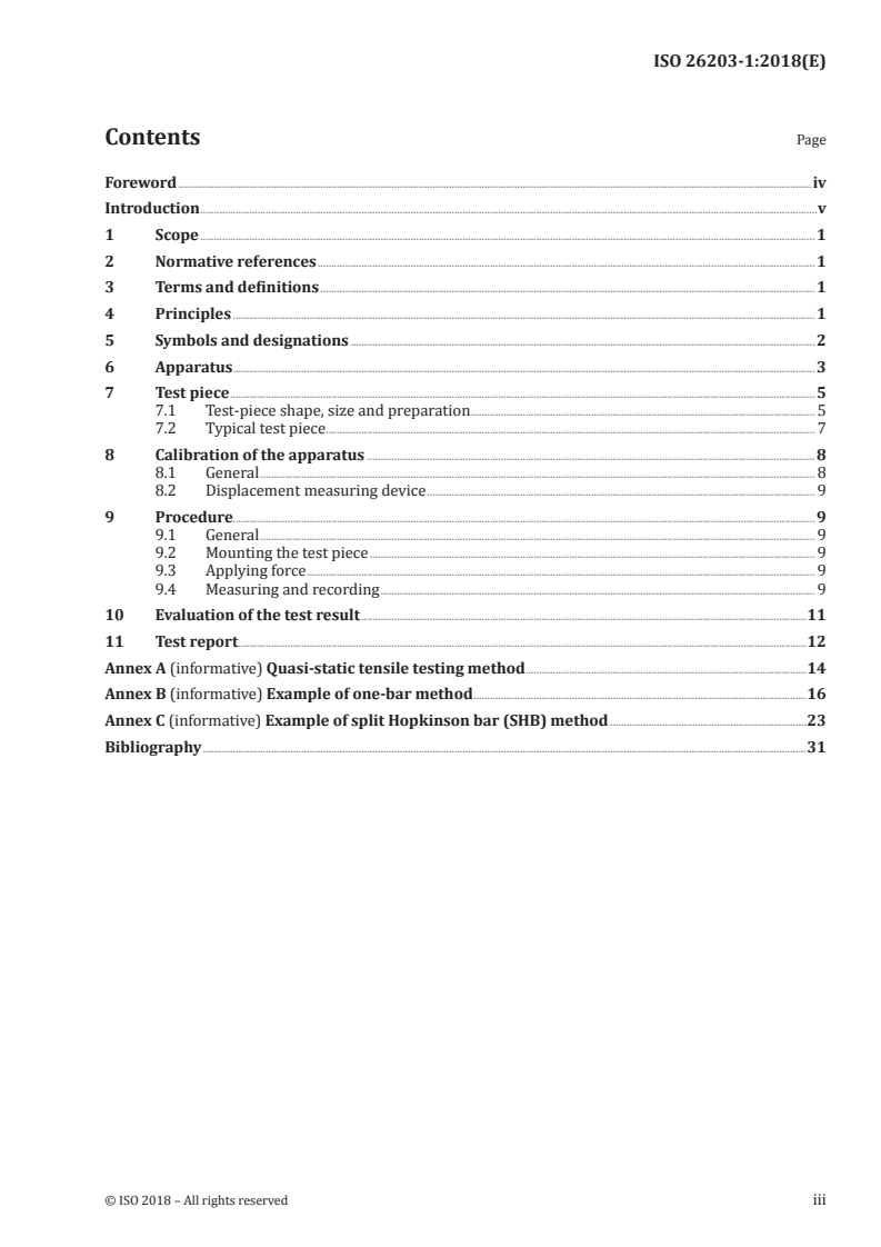 ISO 26203-1:2018 ISO 26203-1:2018 - Metallic materials — Tensile testing at high strain rates — Part 1: Elastic-bar-type systems
Released:1/30/2018