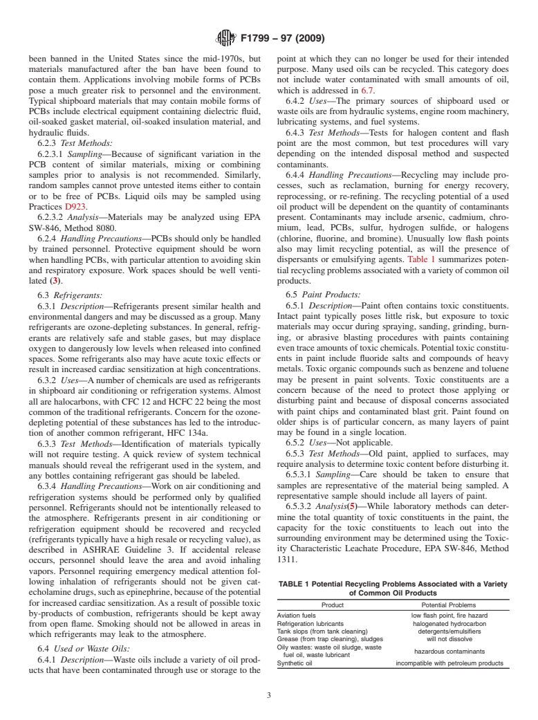 ASTM F1799-97(2009) - Standard Guide for Shipboard Generated Waste Management Audits