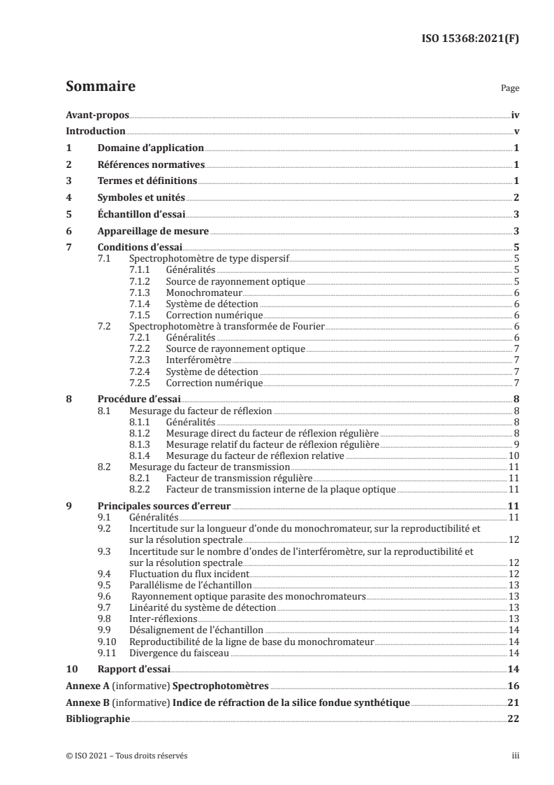ISO 15368:2021 - Optique et photonique — Mesurage du facteur de réflexion des surfaces planes et du facteur de transmission des éléments à plan parallèle
Released:3/26/2021