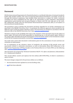 ISO 8478:2017 ISO 8478:2017 - Optics and photonics — Camera lenses — Measurement of ISO spectral transmittance
Released:10/31/2017 - Page 4 preview