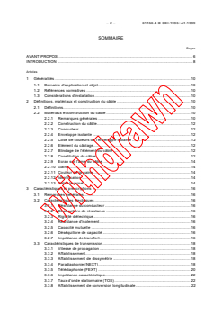 IEC 61156-4:1995+AMD1:1999 CSV - Multicore and symmetrical pair/quad cables for digital communications - Part 4: Riser cables - Sectional specification
Released:4/28/2000
Isbn:2831851602 - Page 4 preview