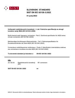 SIST EN IEC 63138-3:2022 SIST EN IEC 63138-3:2022 - Page 1 preview