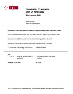 EN 10107:2022 EN 10107:2022 - Page 1 preview