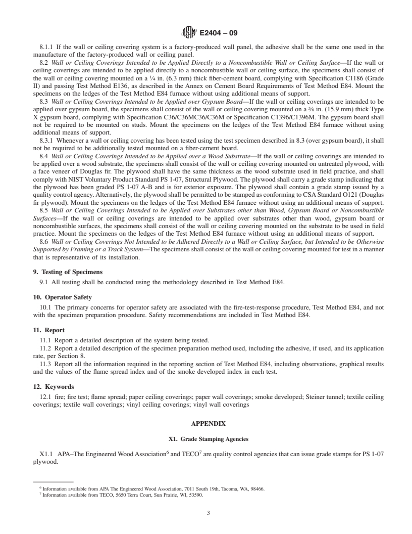 ASTM E2404-09 - Standard Practice for Specimen Preparation and Mounting ...