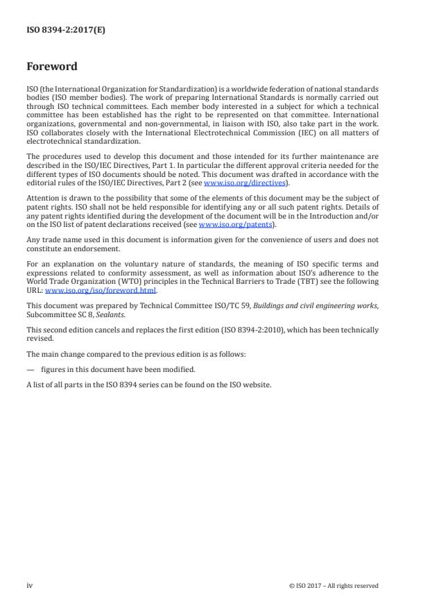 ISO 8394-2:2017 ISO 8394-2:2017 - Buildings and civil engineering works -- Determination of extrudability of sealants - Page 4 preview