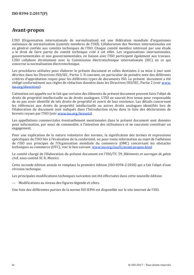 ISO 8394-2:2017 ISO 8394-2:2017 - Bâtiments et ouvrages de génie civil -- Détermination de l'extrudabilité des mastics - Page 4 preview