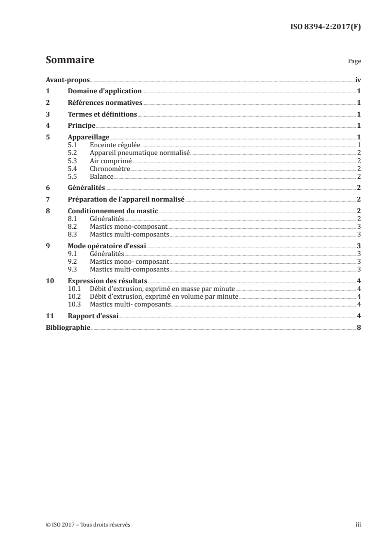 ISO 8394-2:2017 ISO 8394-2:2017 - Bâtiments et ouvrages de génie civil — Détermination de l'extrudabilité des mastics — Partie 2: À l'aide d'un appareil normalisé
Released:10/4/2017