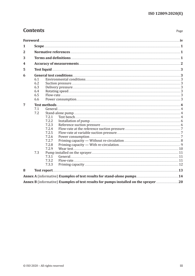 ISO 12809:2020 - Crop protection equipment — Reciprocating positive displacement pumps and centrifugal pumps — Test method
Released:1/7/2020