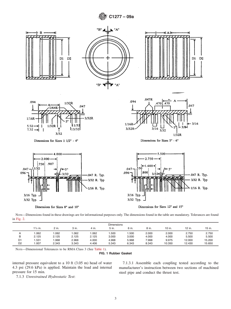 ASTM C1277-09a - Standard Specification for Shielded Couplings Joining Hubless Cast Iron Soil Pipe and Fittings