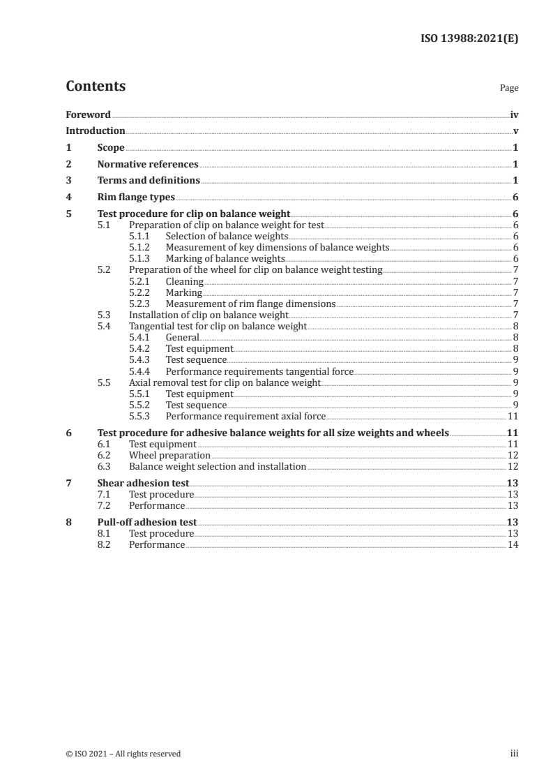 ISO 13988:2021 - Passenger car and light truck vehicle wheels — Clip and adhesive balance weight and rim flange nomenclature, test procedures and performance requirements
Released:8/27/2021