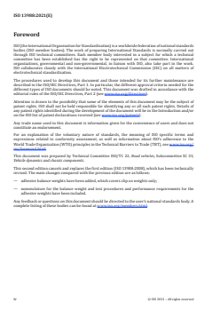 ISO 13988:2021 - Passenger car and light truck vehicle wheels — Clip and adhesive balance weight and rim flange nomenclature, test procedures and performance requirements
Released:8/27/2021 - Page 4 preview