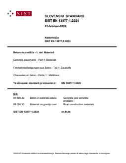 EN 13877-1:2023 EN 13877-1:2024 - Page 1 preview