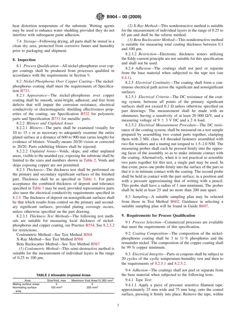 ASTM B904-00(2009) - Standard Specification for Autocatalytic Nickel over Autocatalytic Copper for Electromagnetic Interference Shielding