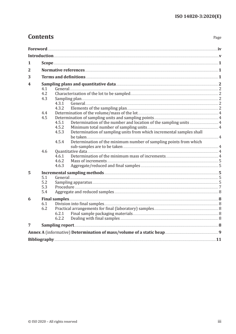 ISO 14820-3:2020 ISO 14820-3:2020 - Fertilizers and liming materials — Sampling and sample preparation — Part 3: Sampling of static heaps
Released:11/6/2020