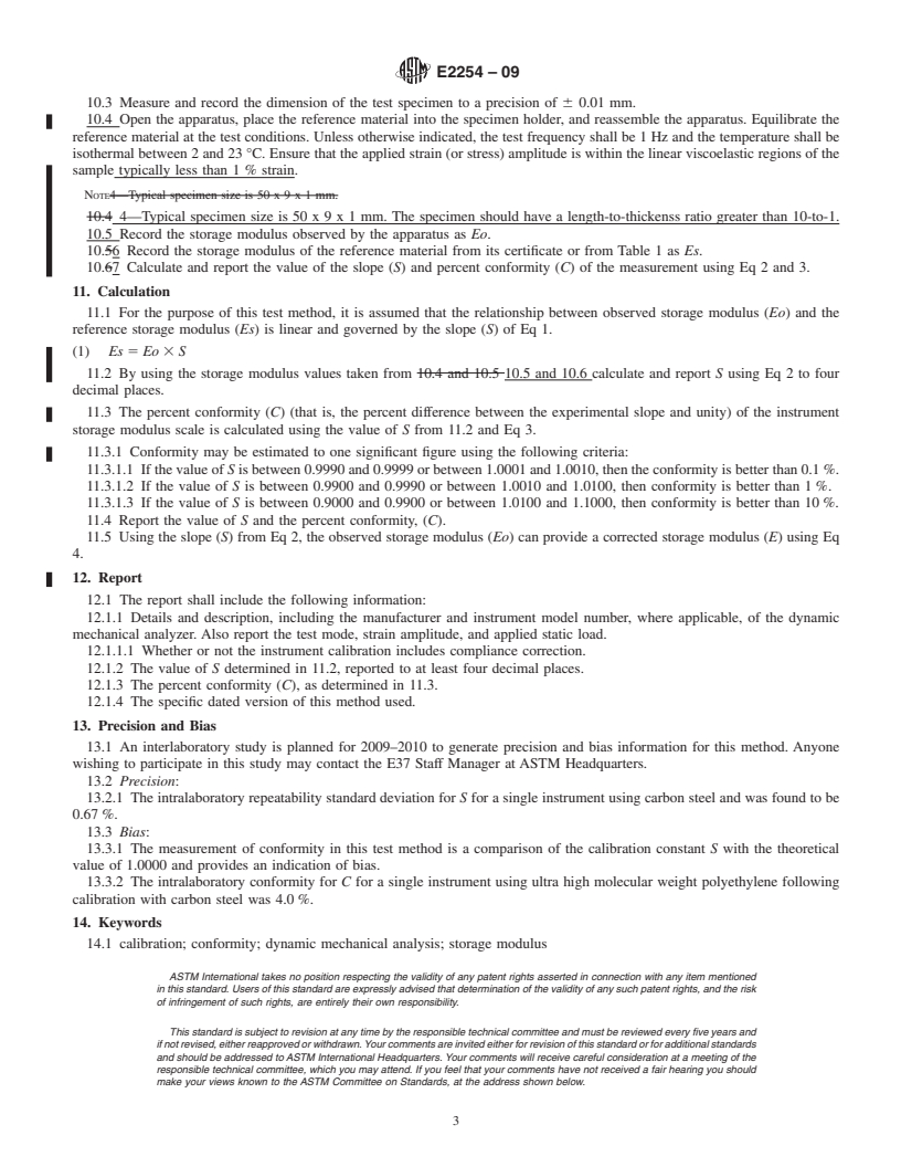 ASTM E2254-09 - Standard Test Method for Storage Modulus Calibration of ...