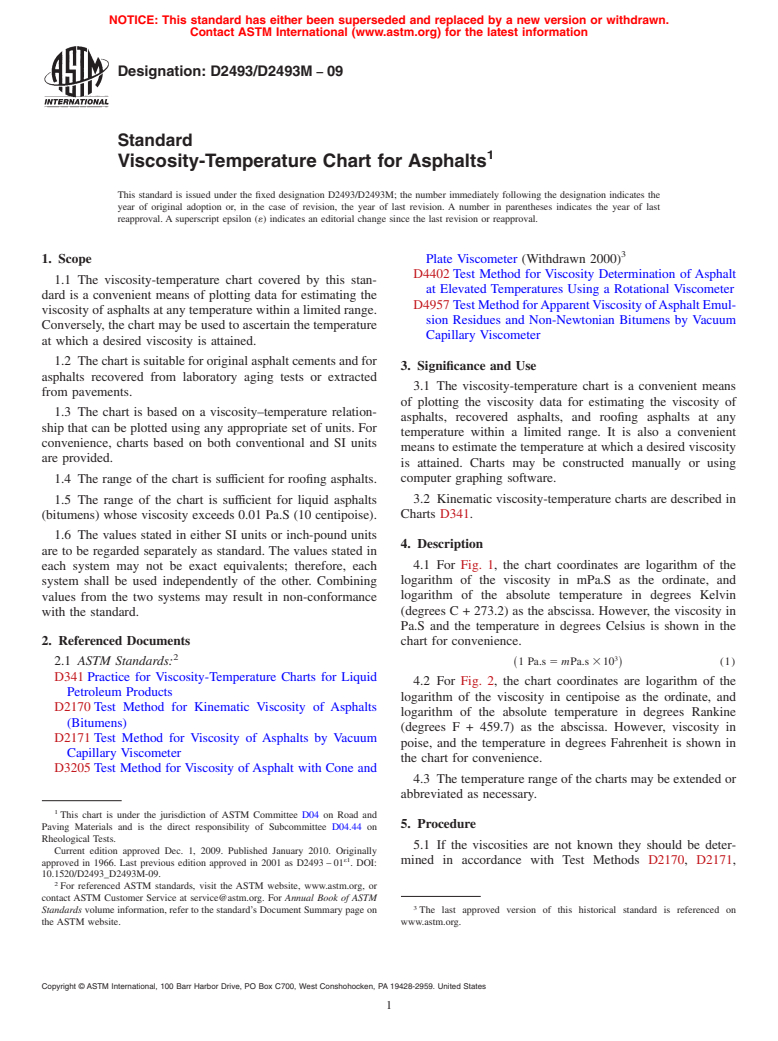 ASTM D2493/D2493M-09 - Standard Viscosity-Temperature Chart for Asphalts