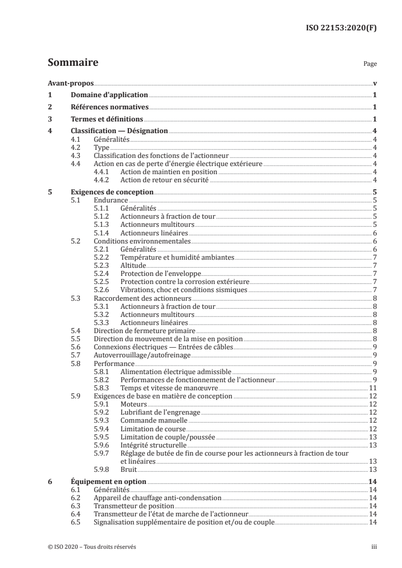 ISO 22153:2020 - Actionneurs électriques pour robinetterie industrielle — Exigences générales
Released:5/19/2021